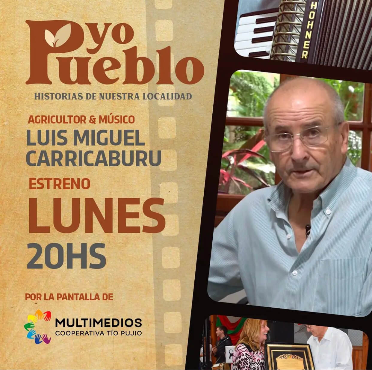 ESTE LUNES LUIS CARRICABURU EN "YO, PUEBLO"