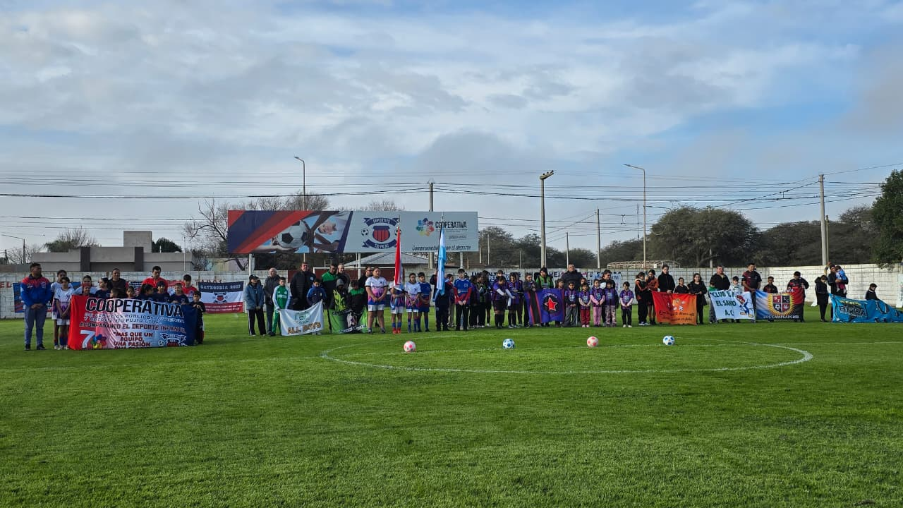 ESTA MAÑANA QUEDÓ INAUGURADO EL TORNEO CLAUSURA 2026 DE LA LIGA VILLAMARIENSE DE BABY FÚTBOL