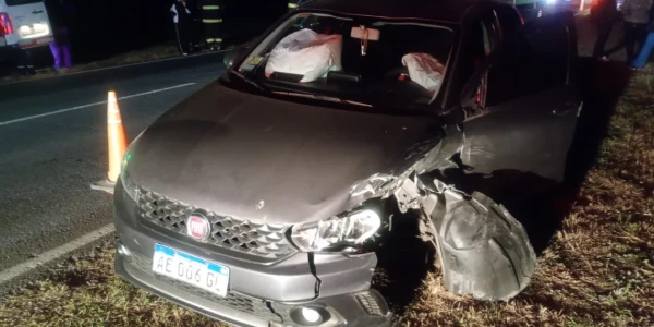 RÍO SEGUNDO: CHOQUE EN CADENA ENTRE UNA CAMIONETA Y DOS AUTOS EN LA RUTA PROVINCIAL C-45 DEJÓ SOLO DAÑOS MATERIALES